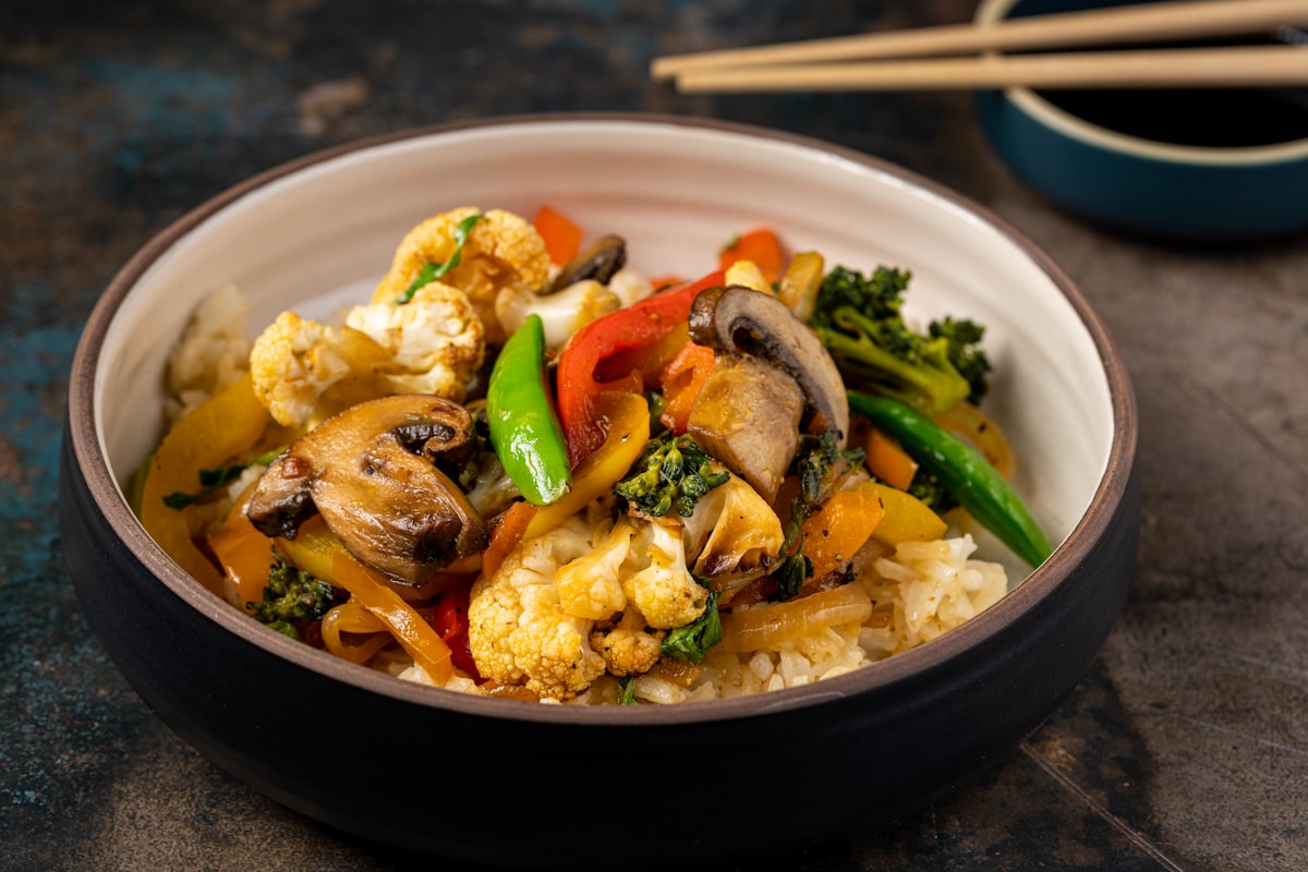 Fresh ingredients and healthy meal preparation